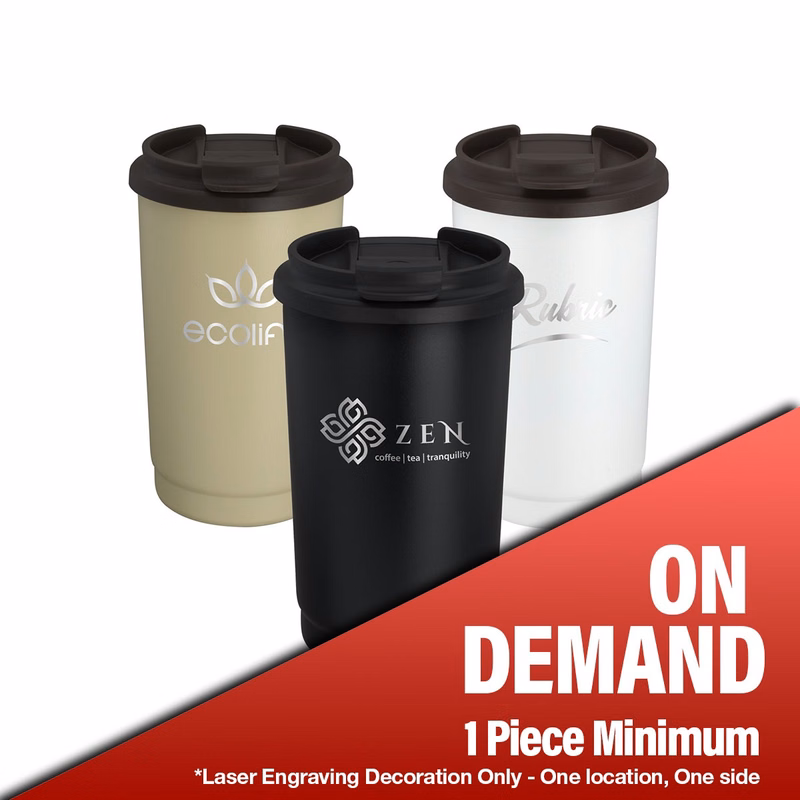 EarthTrendz™ 14oz Recycled Stainless Steel Tumbler