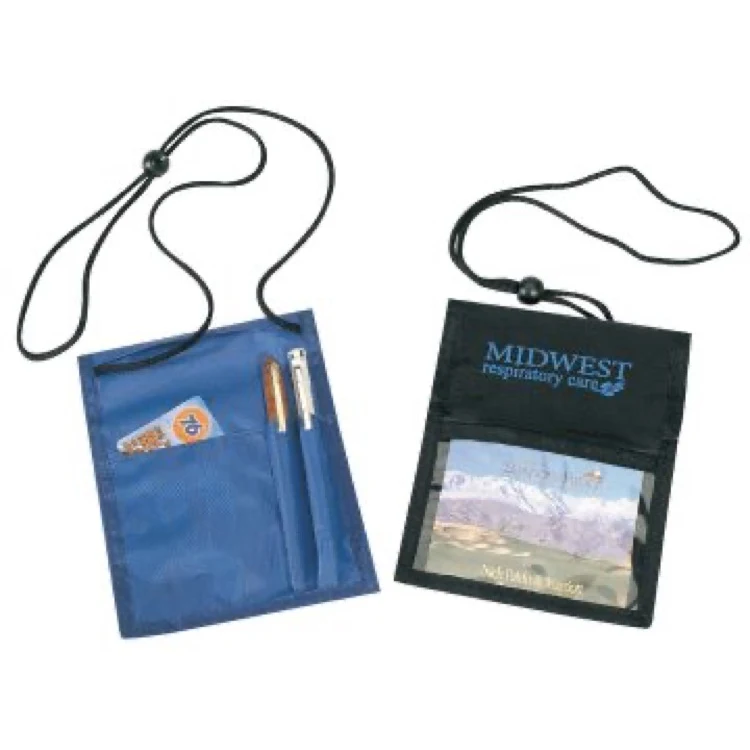 ID Badge Holder w/ 2 Pen Holders and zippered compact (3 Days) 1