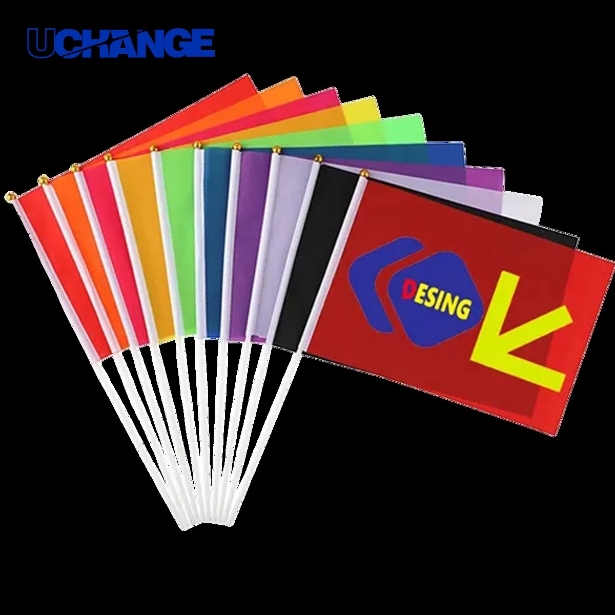 5?8 Inch Full-Color Handheld Flag 1