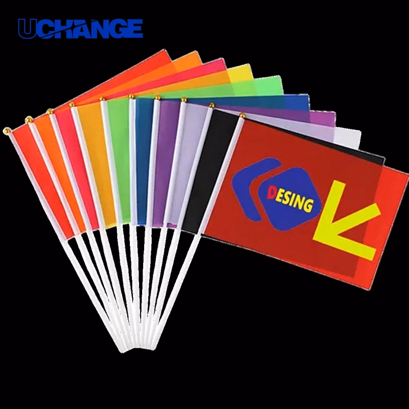 5?8 Inch Full-Color Handheld Flag