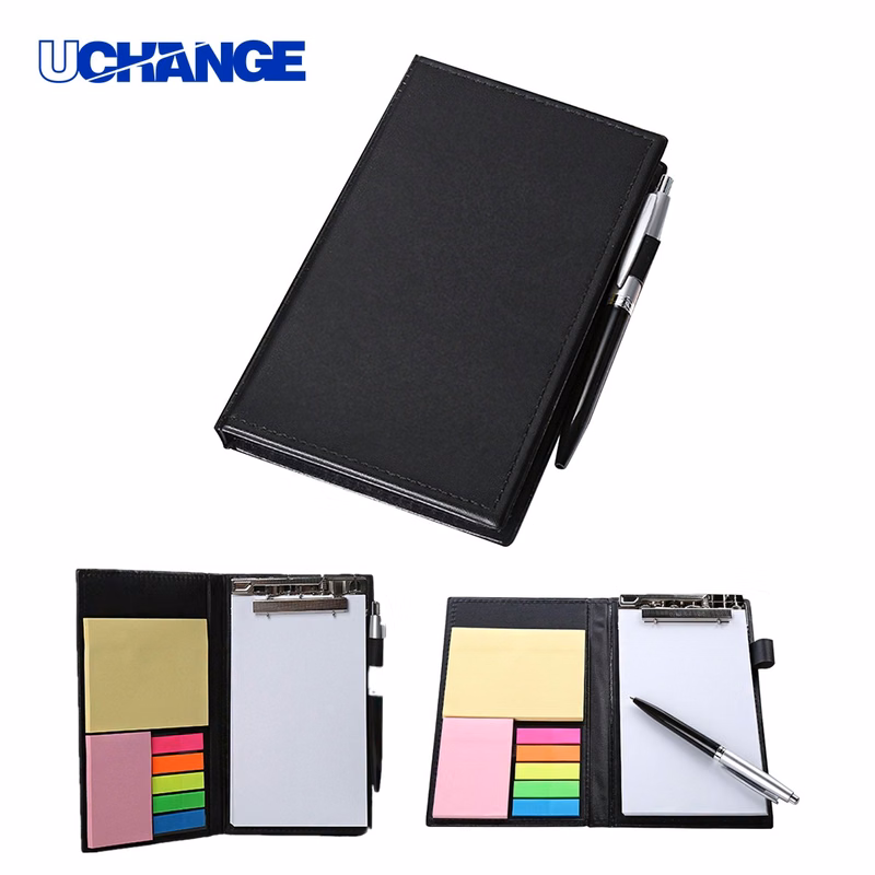 Notebook with Sticky Notes and Pen Set
