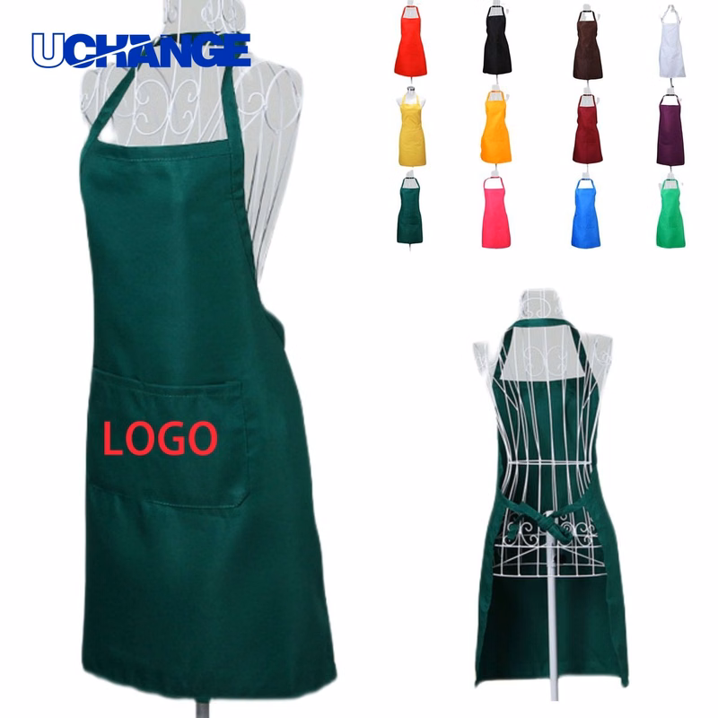 Adjustable Kitchen Apron with Pockets Protective Wear
