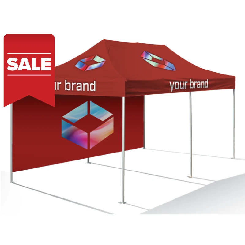 10'x20' Pro Package with Printed Top and Wall 1