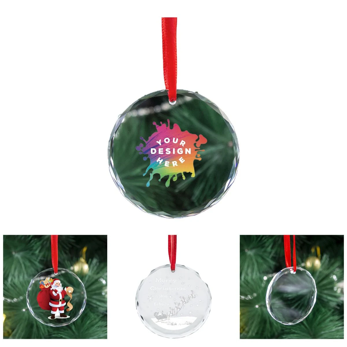 Glass Clear Ornaments 1