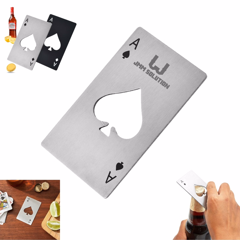Poker Card Stainless Steel Can Bottle Openers