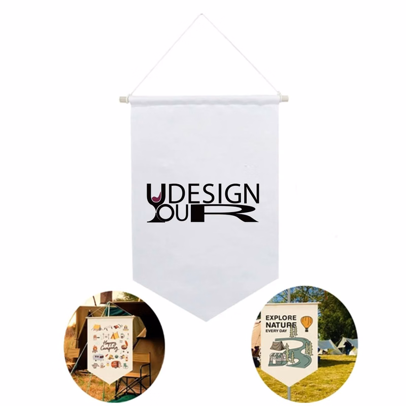 Camping Flag Hanging Wall Canvas Banner