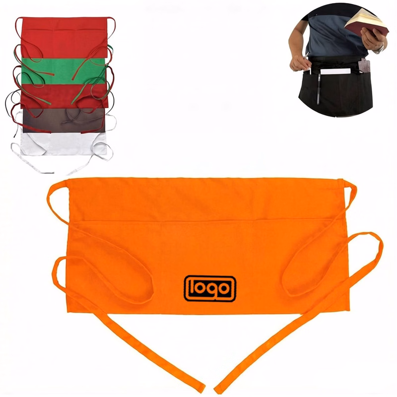 Half Waist Apron with 3 Pockets