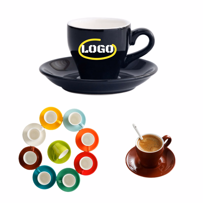 2.7oz Espresso Coffee Cup European Style Set