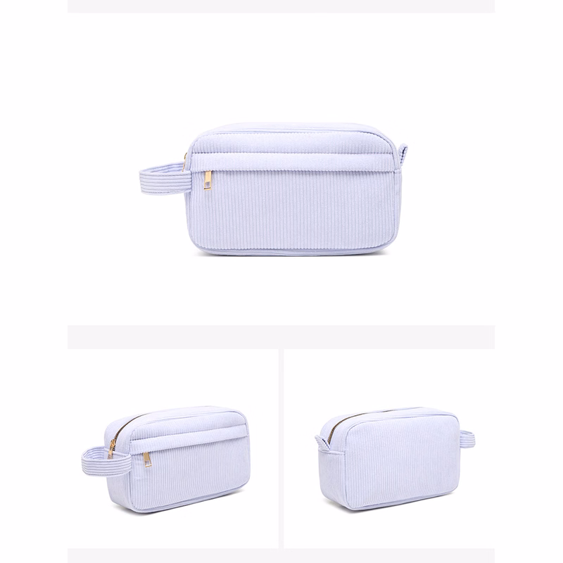 Corduroy Makeup Bag Pencil Case Wallet Storage Pouch