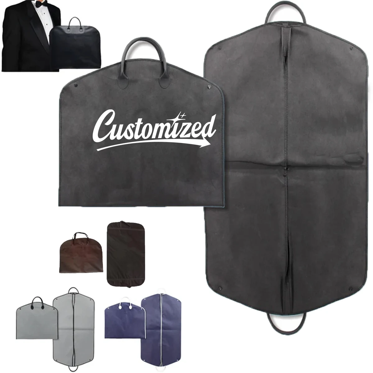 Reusable Non Woven Garment Bag Suit Cover 1