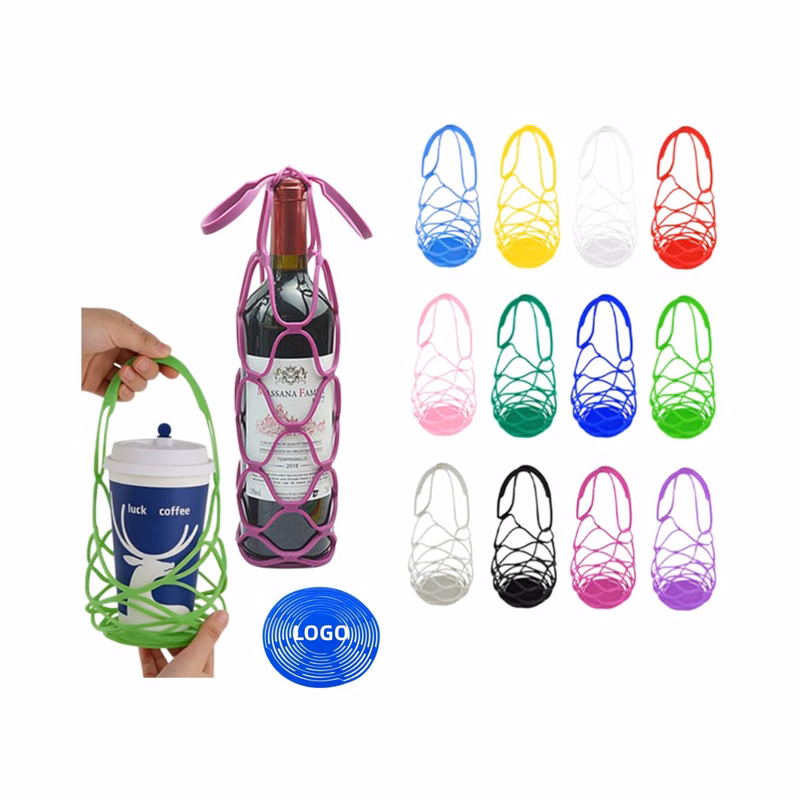 Food-Grade Silicone Foldable Drink Carrier