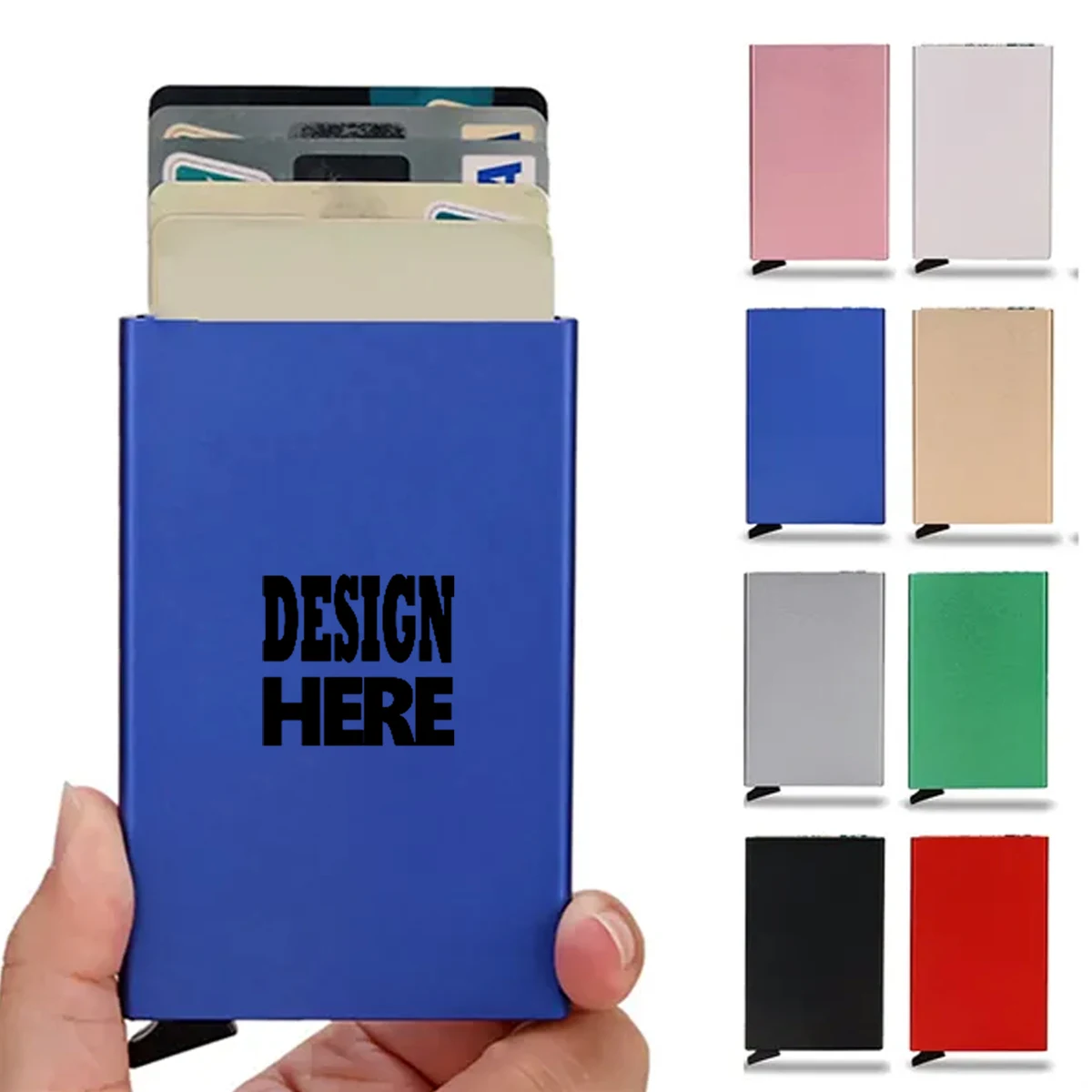 RFID Aluminum Pop-Up Card Holder Wallet 1