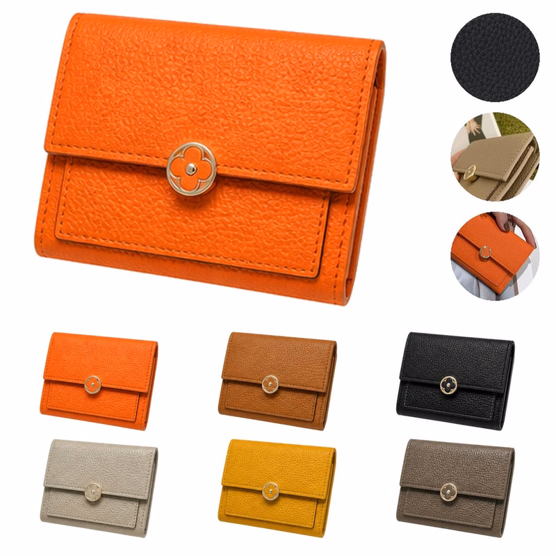 Compact Organizer Genuine Leather Ladies Wallet