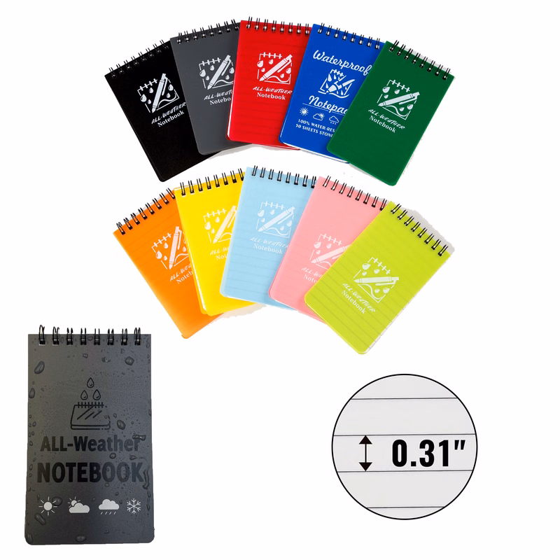 Mini Spiral Waterproof Pocket Notebook