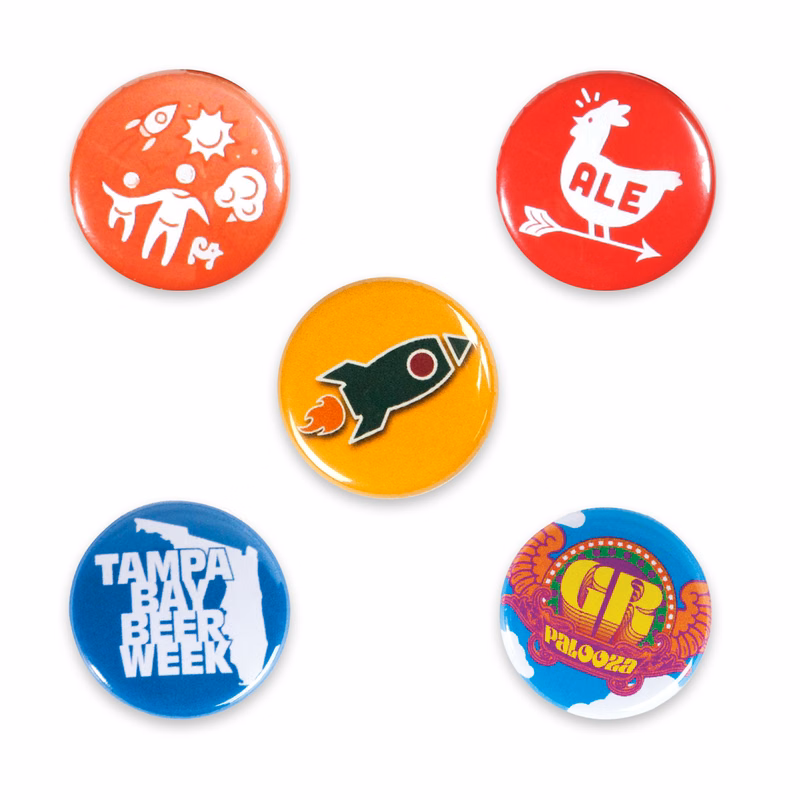 1" Circle Celluloid Pin-Back Button