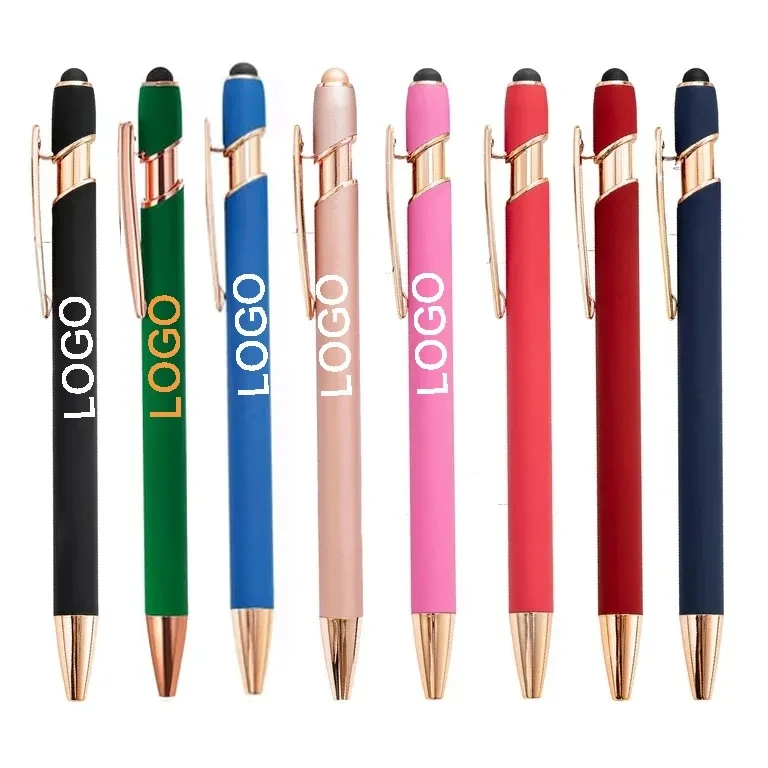 ELLIPSE SOFTY STYLUS PEN WITH ROSE GOLD TRIM 1