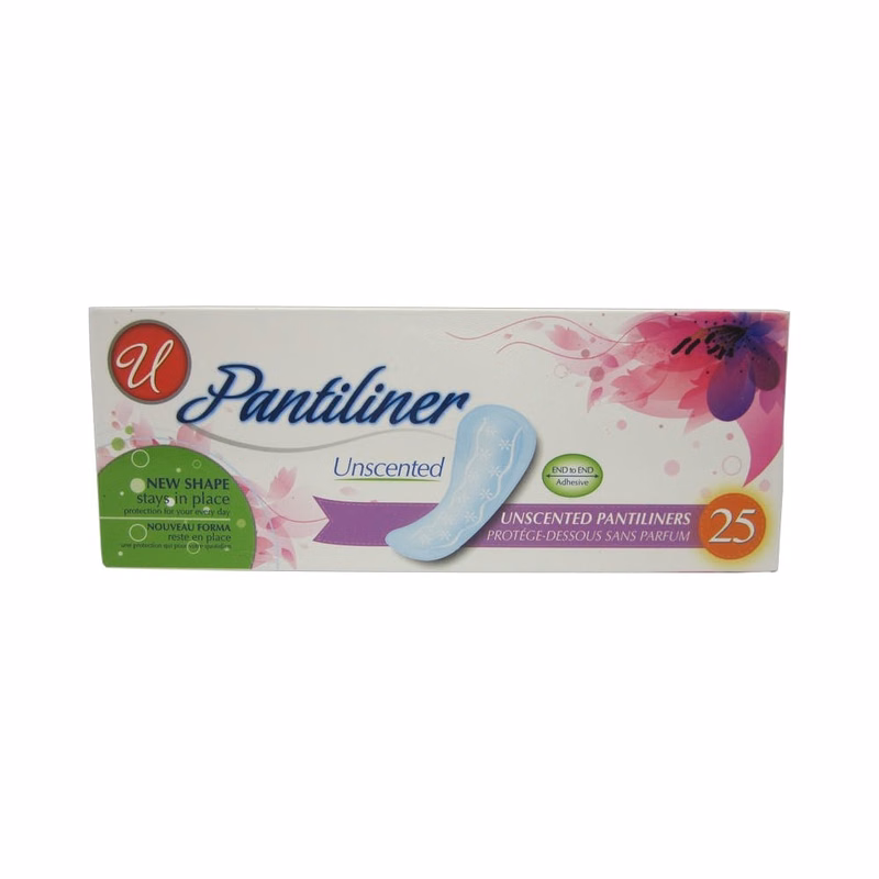 Panty Liners - Unscented 25 Count