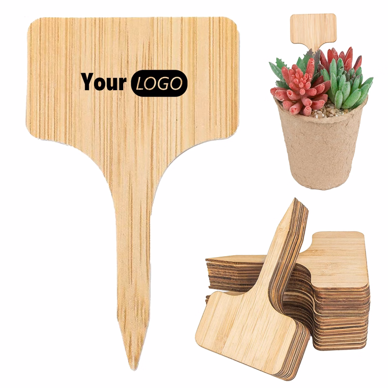 Wood Creative Plant And Flower Sign Insertion
