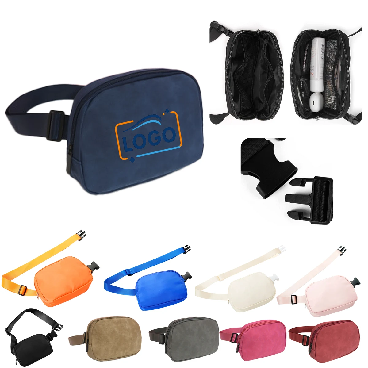 Water-Resistant Polyester Waist Pack with Adjustable Strap 1