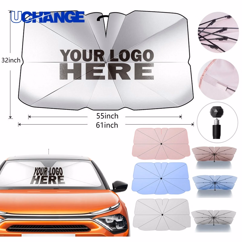 Car Front Sun Shade Foldable Umbrella