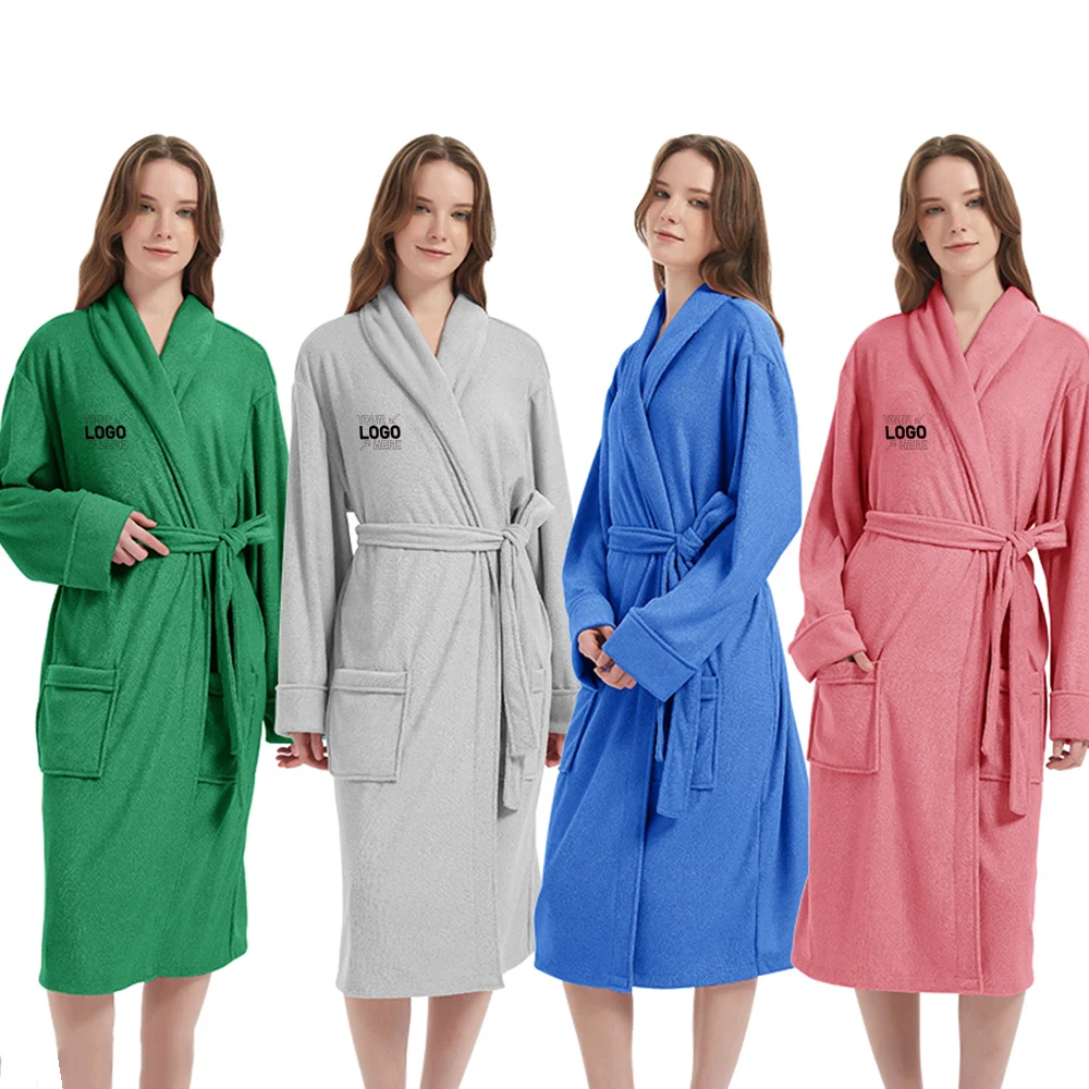 Soft Polyester Shawl Collar Robe 1