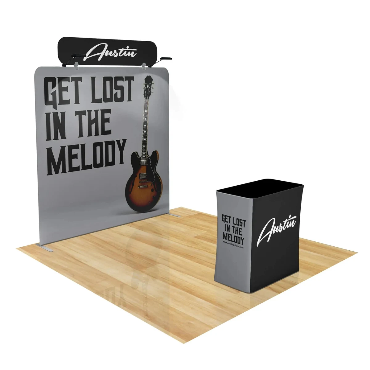 8ft Fastzip™ Trade Show Booth Value Package 1
