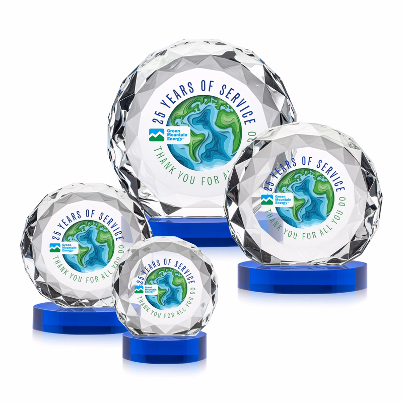 Seville VividPrint™ Award on Alberton Base - Blue