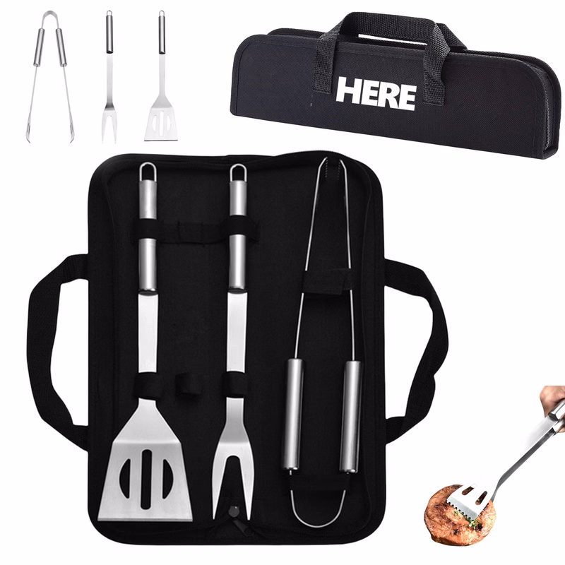 3-Piece Barbeque Grilling Tool Set
