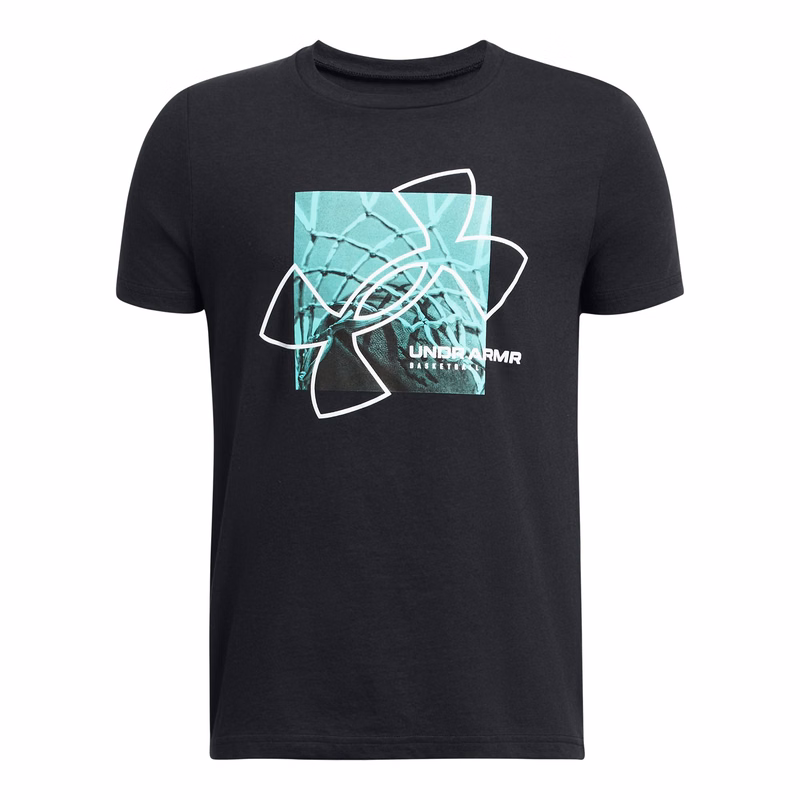 Boys' UA Basketball Net Photoreal Short Sleeve 