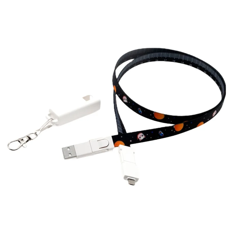 6-in-1 Tape Measure Lanyard Charging Cable 1