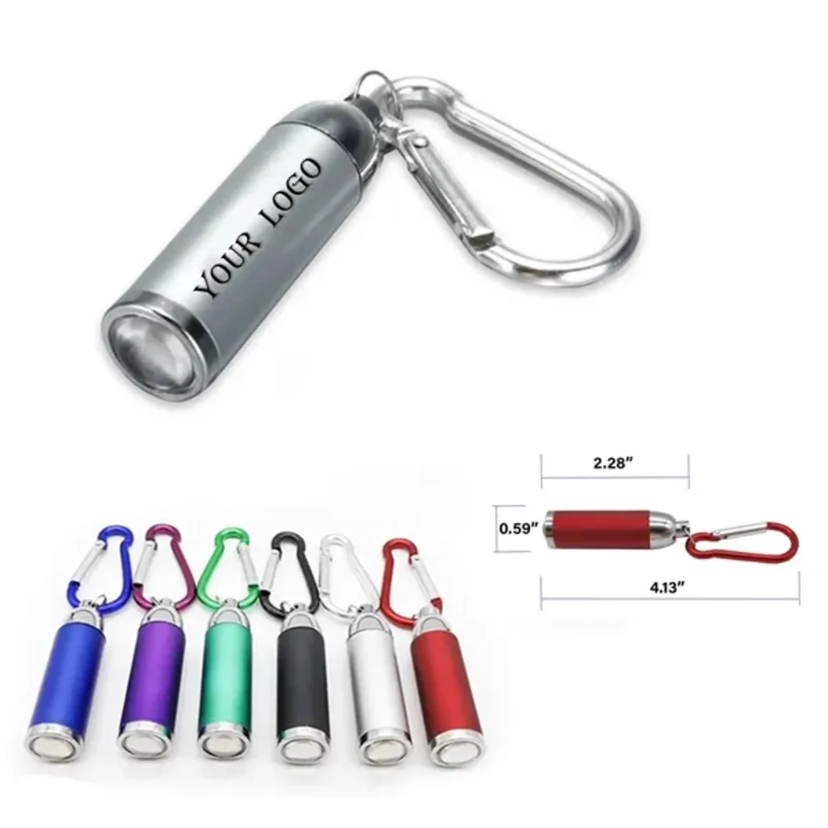 Mini Portable LED Flashlight With Keychain
1