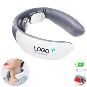 Rechargeable Neck Massager With Heat Therapy And Magnetic Electrode Pads 1