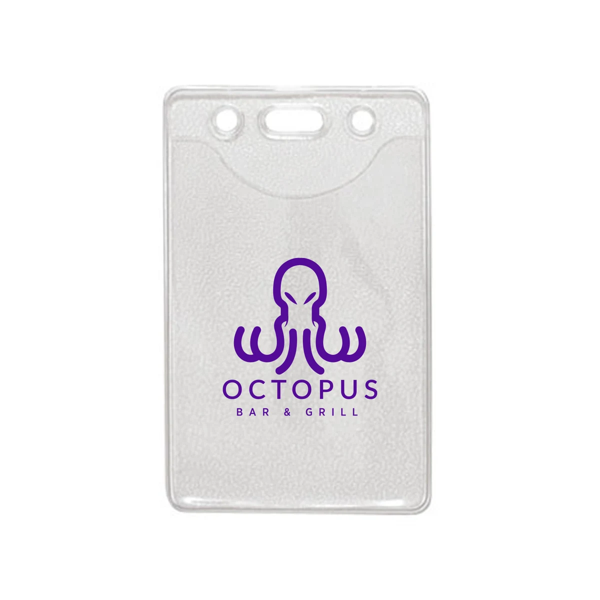 2.60" W x 4.06" H - Vertical Clear Vinyl Badge Holder (1 Color Imprint) 1