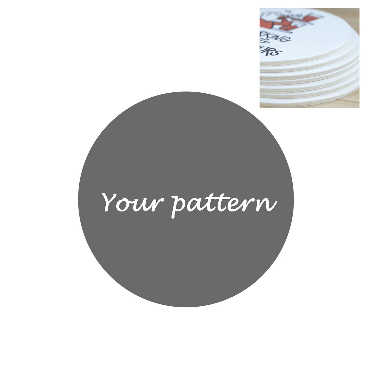 Thickened Paper Coasters 4 Inch Disposable Round Coasters 1