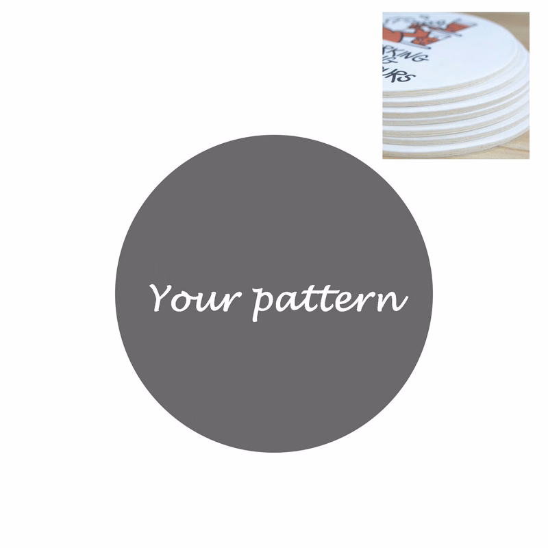 Thickened Paper Coasters 4 Inch Disposable Round Coasters