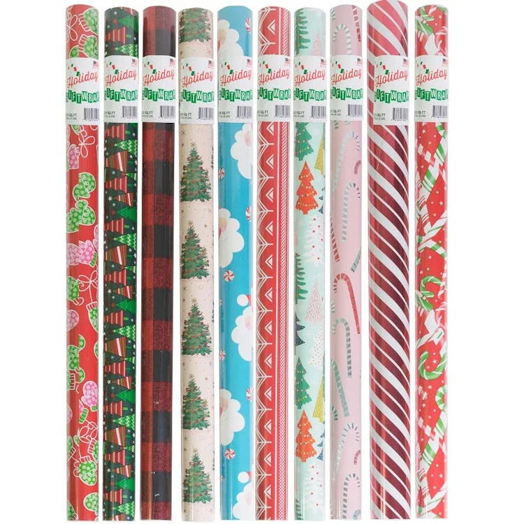 Christmas Gift Wrap Assorted Styles - 100 Sq. ft. 1