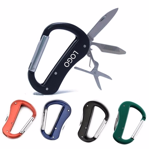 Multitool Carabiner With Knife And Scissors