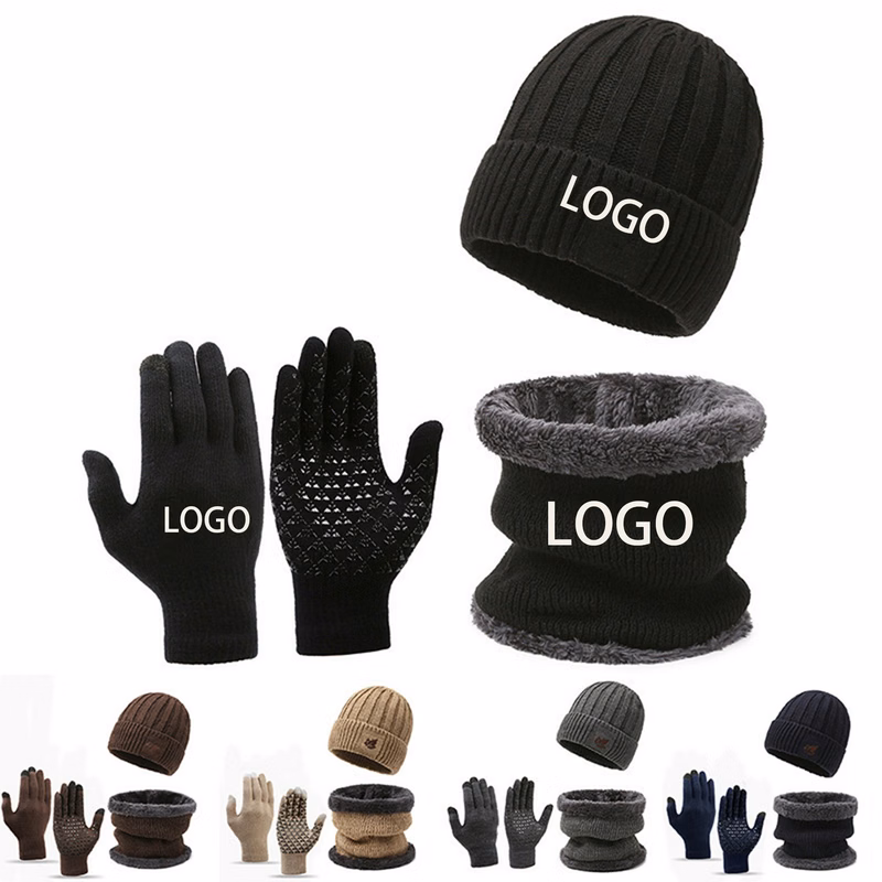 Winter Warm Hat Scarf Two Piece Set