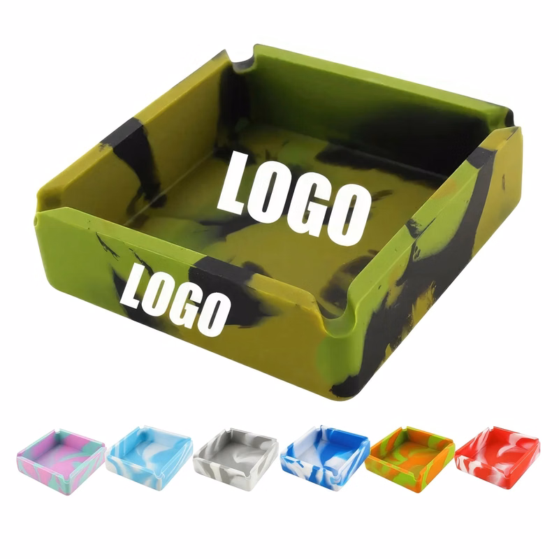 Custom High Temperature Resistant Camo Silicone Ashtray