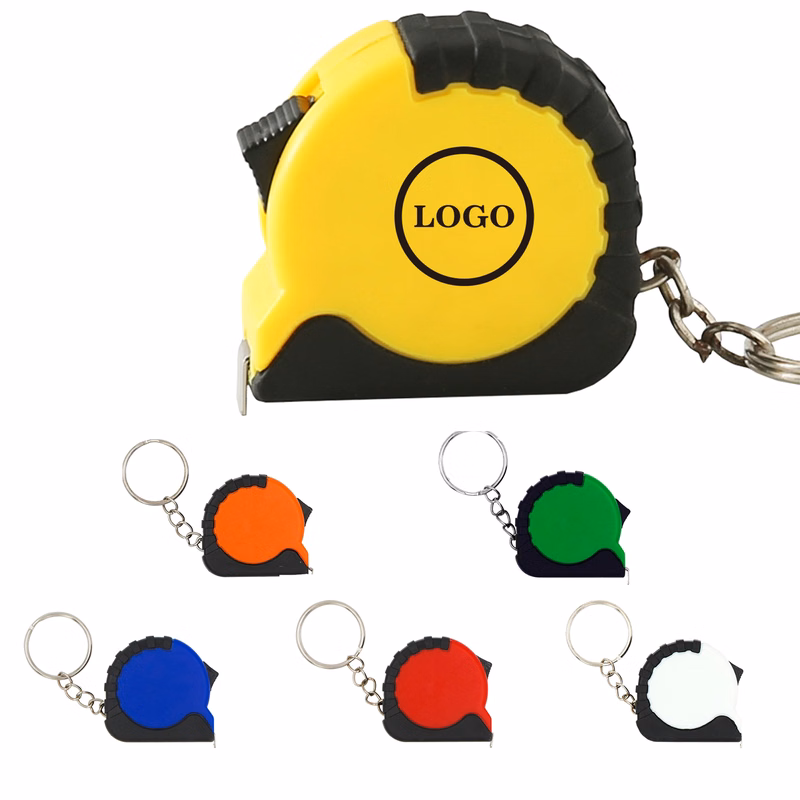 Pocket-Sized Tape Measure with Key Holder