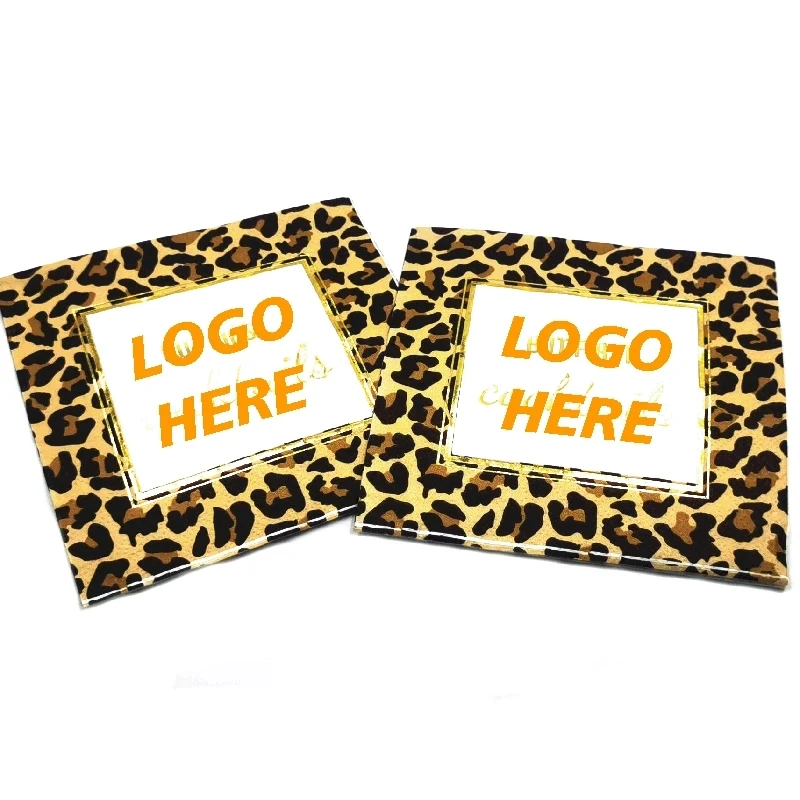 Custom Gold Foil Cheetah Print Paper Napkins 1