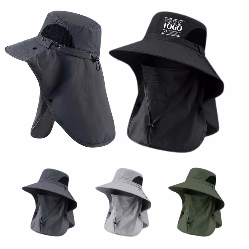 Sun Visor Hat With Face Cover