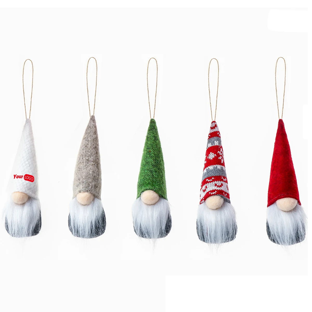 Wool Handcrafted Holiday Gnome Ornaments 1