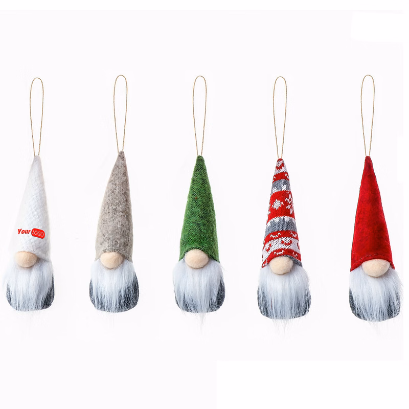 Wool Handcrafted Holiday Gnome Ornaments