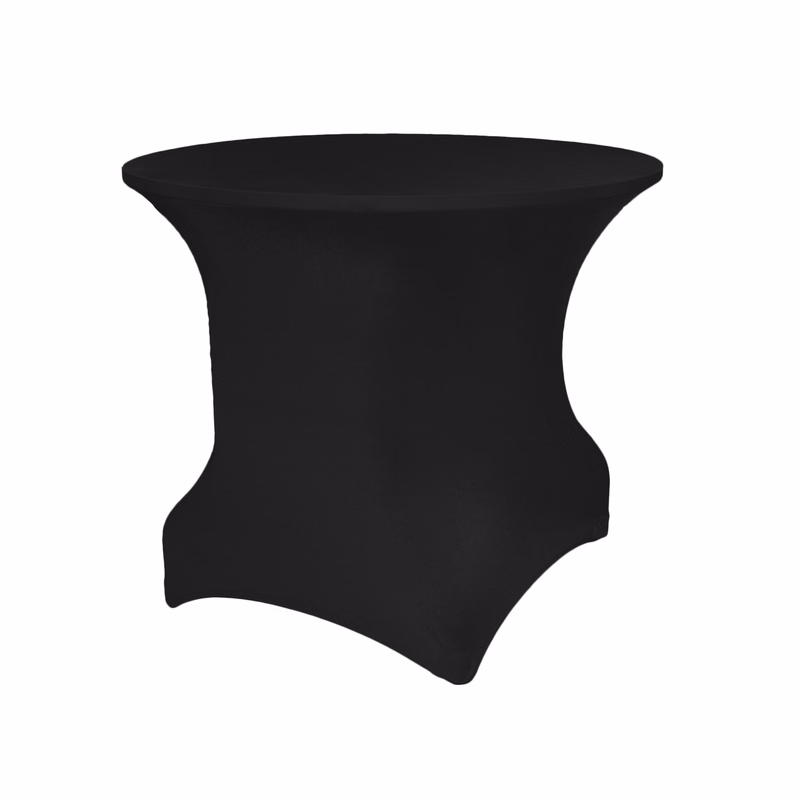 Non-Printed 30" Round Spandex Stretch Table Cover