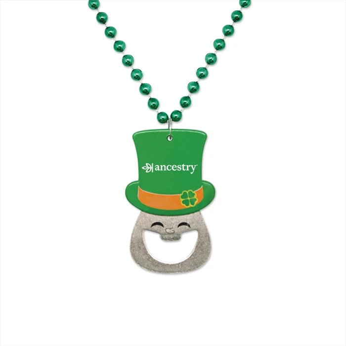 Leprechaun Bottle Opener Medallion Beads 1