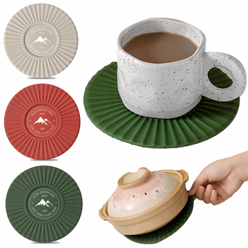 Thickened Silicone Coaster Desk Tabletop Protection Decor
