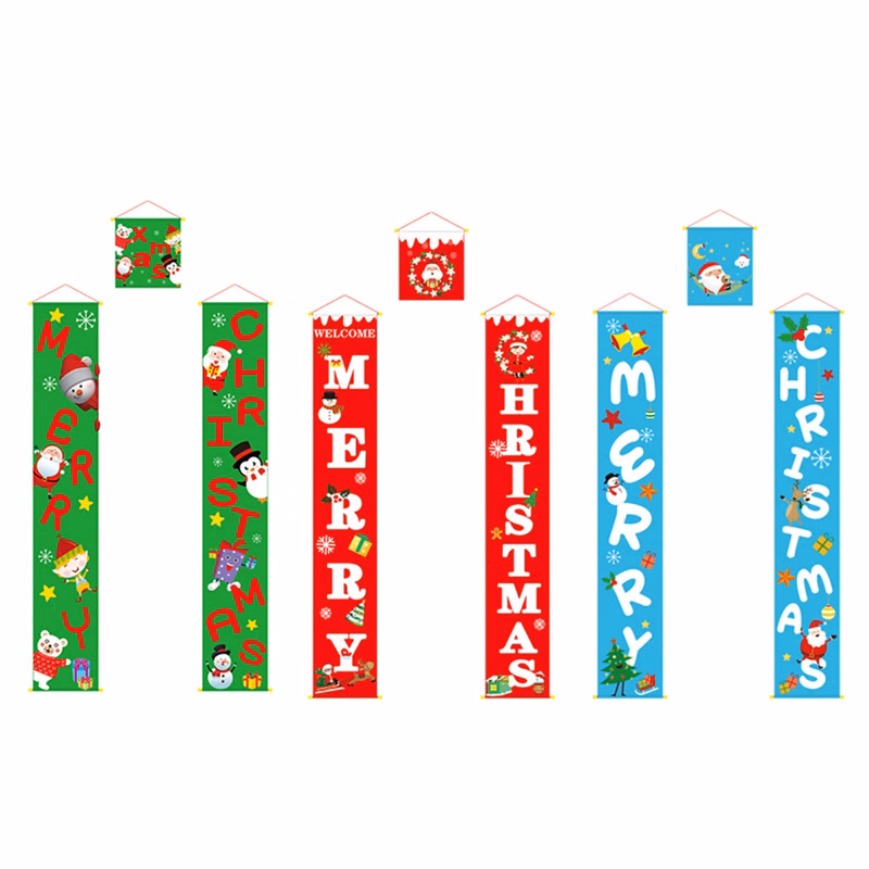 Christmas Hanging Flag Door Hanger