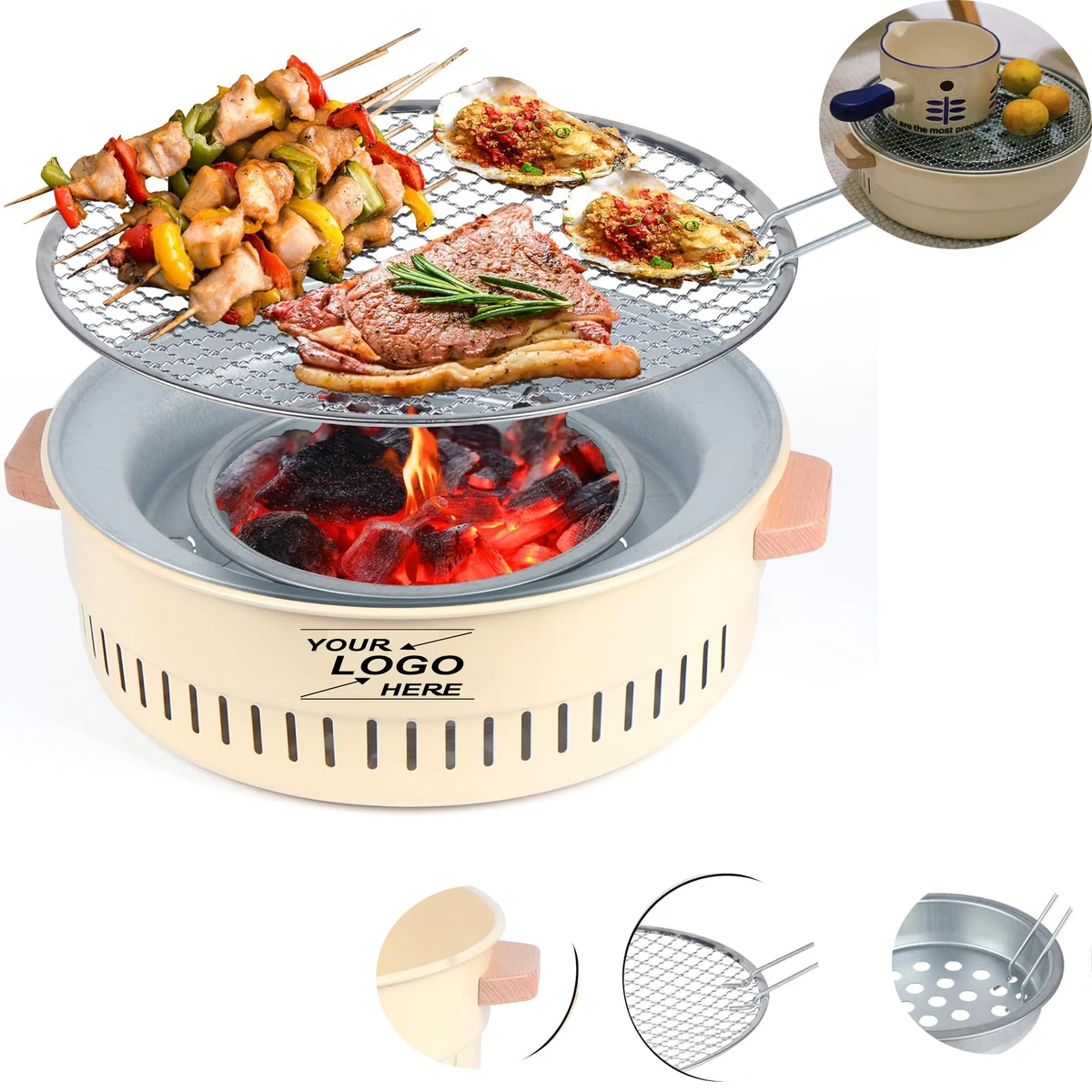 Charcoal BBQ Grill for Outdoor Cooking 1