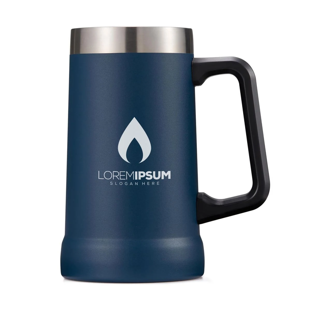 Insulated Beer Stein, 24/32oz Stainless Steel Double Walled Beer Mug Giant Bar Drinkware Metal Beer 1